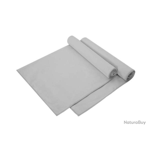 Serviettes de sport 2 pc Gris 140 x 70 cm