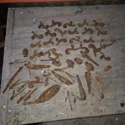 Lot chien de fusils et divers