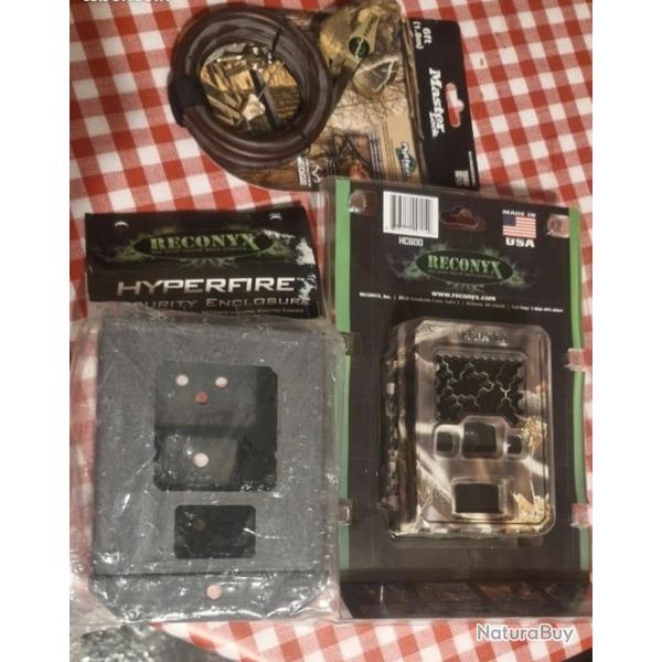 Pi�ge photo reconix HC600 avec c�ble + Bo�tier s�curis�