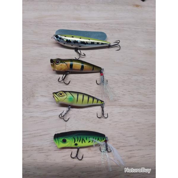 Lot leurre surface popper
