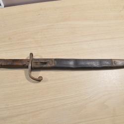 Baionnette br&eacute;silienne Mod&egrave;le 1908 Indo Alger 151 R&eacute;giment L&eacute;gion Export lame avec marquage