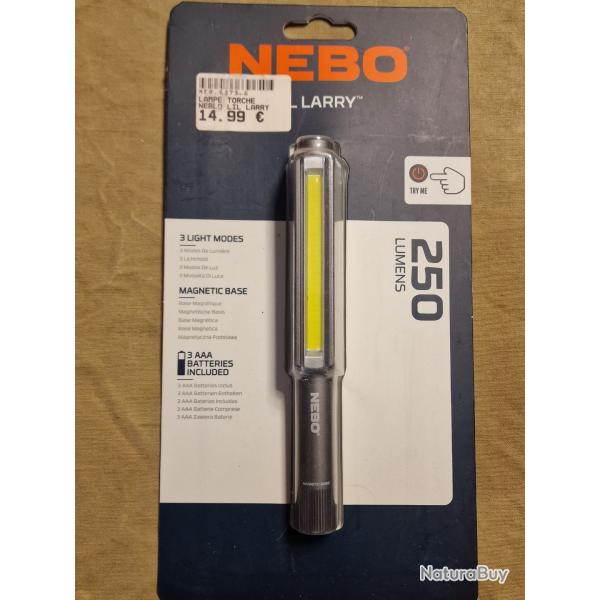 Lampe NEBO Lil Larry 250 lumens - HILMAR SUPER DESTOCK !!!