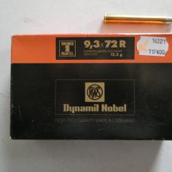 BALLES RWS 9,3 x 72R  T MANTEL( port compris)