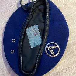 B&eacute;ret Militaire ALAT Bleu Roi / Cobalt - Z. Beighau /Oloron