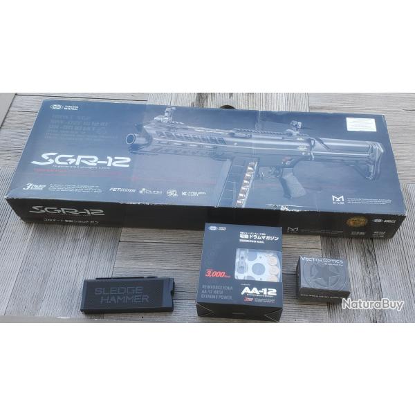 R�plique fusil SGR-12 Tokyo Marui AEG + accessoires