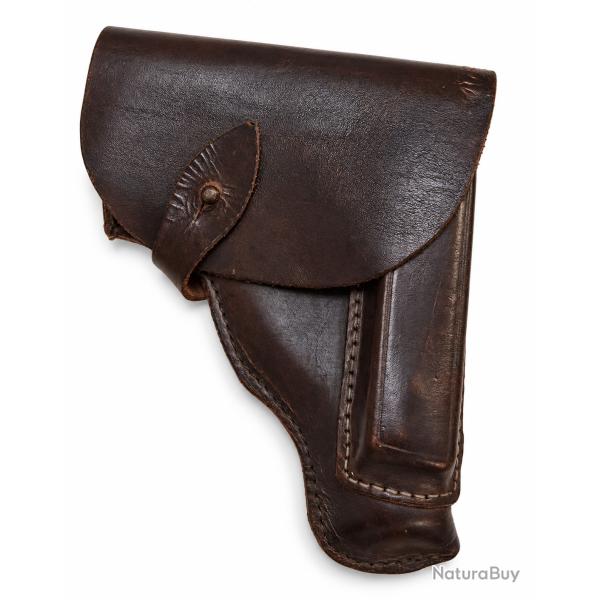�tui en cuir pour pistolet Makarov PM - Origine russe probable - �tat neuf - Militaria