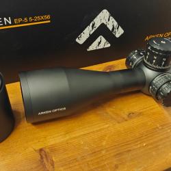 Lunette EP5 5-25X56 FFP MIL VPR arken avec Zero Stop - Tube 34mm