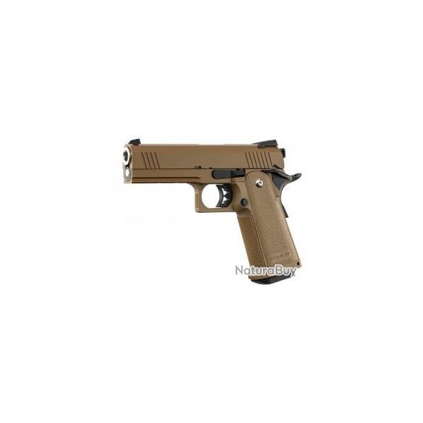 R�plique GBB Hi-capa Tan Golden Eagle Chargeur 25 BB's
