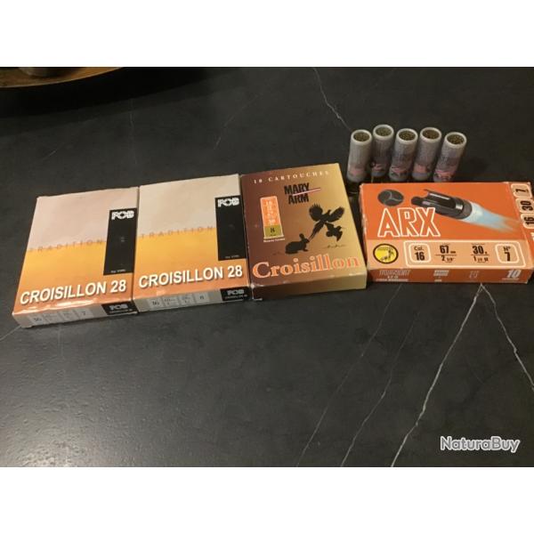 && munition cartouche cal 16 croisillon &&