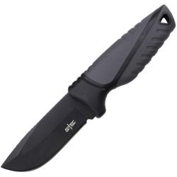 Couteau S-TEC Utility T22187BK-3 Lame Acier Inox Manche ABS Noir et Gris &Eacute;tui Plastique STT22187BK3