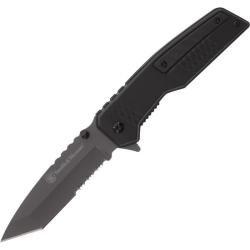 Couteau Smith & Wesson Special Ops Lame Acier Inox Manche Carbone Noir Linerlock A/O SW1160827