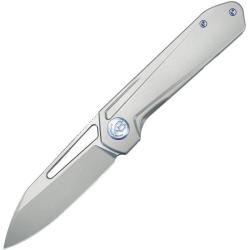 Couteau Pliant Kubey Royal Lame Acier M390 Manche Titane Gris Framelock KUB321I