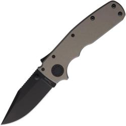 Couteau Pliant Demko Shark Cub Lame Acier CPM-20CV Manche Aluminium Gris Shark-Lock DEM19230
