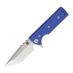 Couteau Pliant Chaves T.A.K. Redencion Tanto Lame Acier Elmax Manche G10 Bleu Linerlock CHAV14543