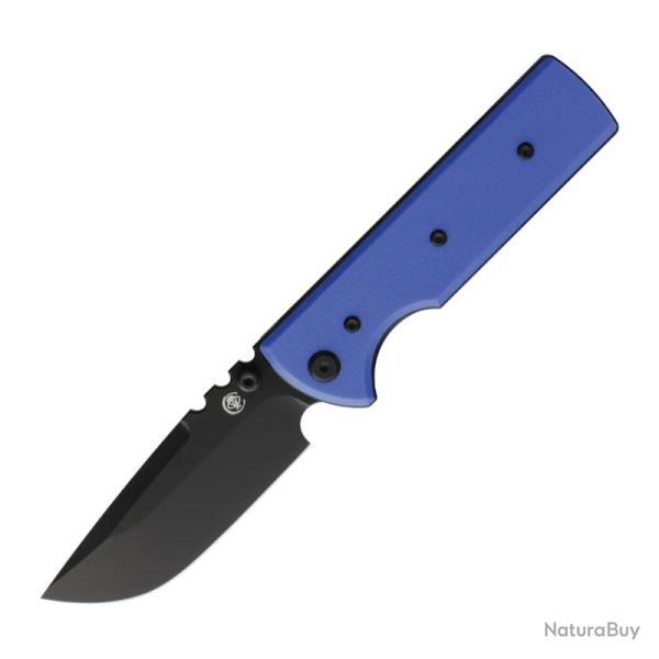 Couteau Pliant Chaves NTAK Redencion Drop Point Lame Acier Elmax Noire Manche G10 Bleu CHAV14540