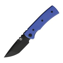 Couteau Pliant Chaves Redencion Street Tanto Lame Acier Elmax Noire Manche G10 Bleu CHAV14529