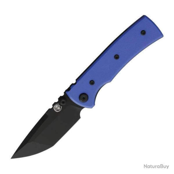 Couteau Pliant Chaves Redencion Street Tanto Lame Acier Elmax Noire Manche G10 Bleu CHAV14529