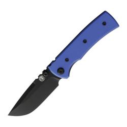 Couteau Chaves Redencion Street Drop Point Lame Acier Elmax Noire Manche G10 Bleu CHAV14528
