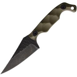 Couteau Fixe Stroup Mini1 Lame Acier 1095 Manche G10 Vert &Eacute;tui Kydex Made In USA STPMINI1ODG10S