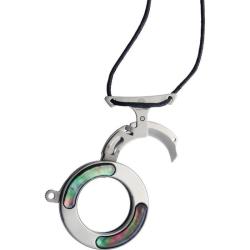 Couteau Pliant Mantis Vicious Circle Lame Acier Inox Manche Inox Argent et Nacre Noire MANMK14PBP