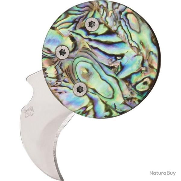 Couteau Pliant Mantis Coin Knife Heiress Lame Acier 420 Manche Abalone Multicolore MANMCK3