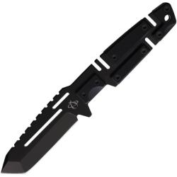Couteau Fixe Mantis Chaos 1 Lame Acier 420HC Manche G10 Noir &Eacute;tui Nylon MANF4HC