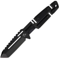 Couteau Fixe Mantis Chaos 2 Lame Acier 154CM Manche G10 Noir &Eacute;tui Nylon MANF4CM