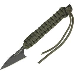 Couteau TOPS Hoffman Harpoon Lame Acier 1095 Manche Paracorde Vert &Eacute;tui Nylon Made In USA TPHOFHAR01