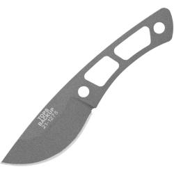 Couteau Fixe TOPS Backup Lame Acier 1095 Manche Acier Gris &Eacute;tui Kydex Made In USA TPTBKP02