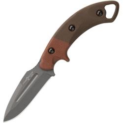 Couteau Fixe TOPS Crusader Lame Acier 1095 Manche Micarta Vert &Eacute;tui Kydex Made In USA TPVTAC06