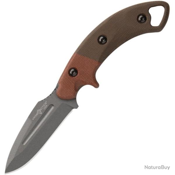 Couteau Fixe TOPS Crusader Lame Acier 1095 Manche Micarta Vert �tui Kydex Made In USA TPVTAC06