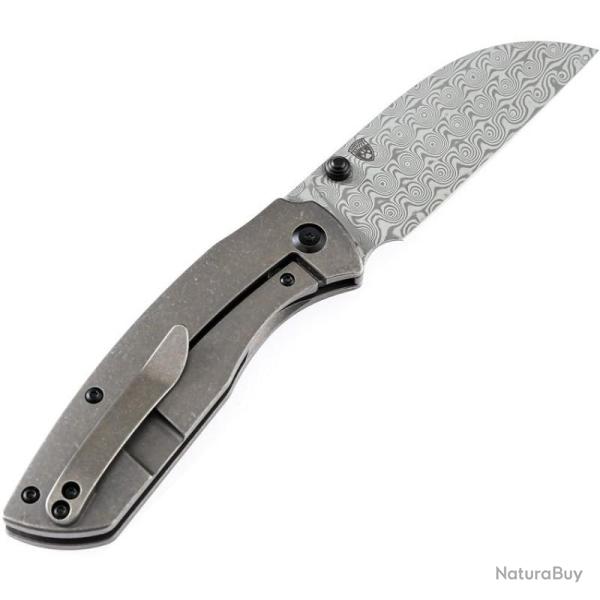 Couteau Kansept Knives Convict Lame Damas Manche Titane Bronze Framelock K1023B4