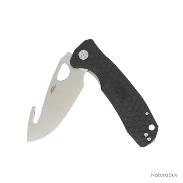 Couteau Honey Badger Knives Hook Large Lame Acier 8Cr13MoV Manche FRN Noir Liner Lock HB1251
