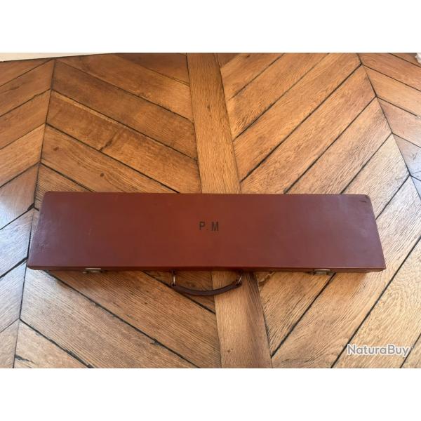 Valise de transport fusil en cuir