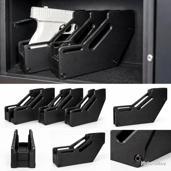 lot de 2 supports pistolet / pr�sentoir de table / coffre  universel