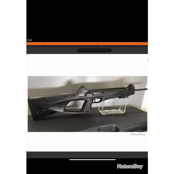 Carabine beretta cx4 storm CO2  7.5 joules