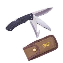 Couteau de chasse pliant Browning Primal Kodiak 3 lames