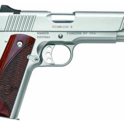 Pistolet semi automatique Kimber 1911 .45ACP Stainless 2