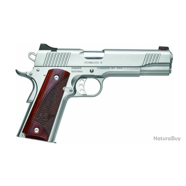Pistolet semi automatique Kimber 1911 .45ACP Stainless 2