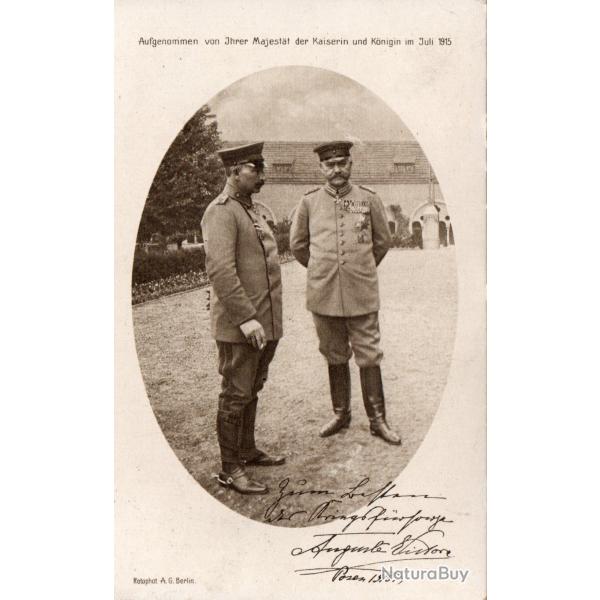 Carte postale historique du Kaiser Guillaume II et d'Auguste Viktoria 1915 - N�3424