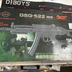 Fusil gsg_522 Ris airsoft full m&eacute;tal blow back