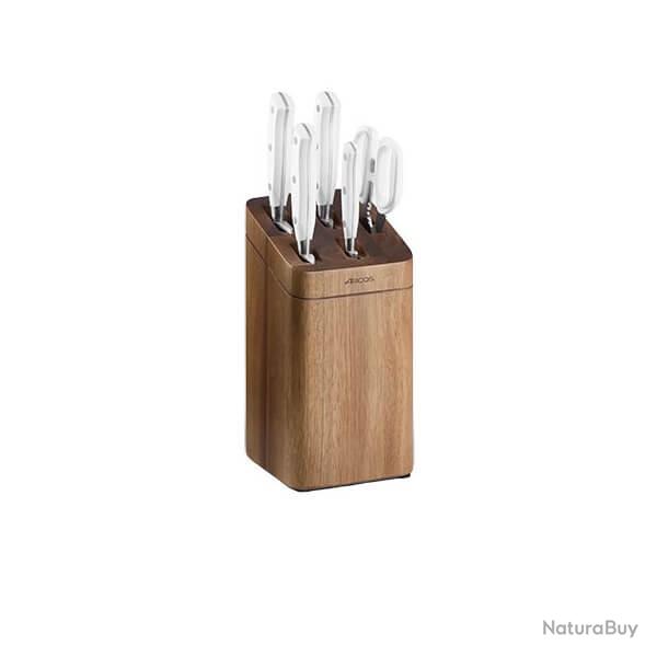 Bloc Pure 5 couteaux Arcos Riviera blanc