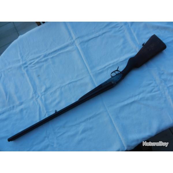 ancien fusil de chasse juxtapos� d'occasion St. Etienne cal 12