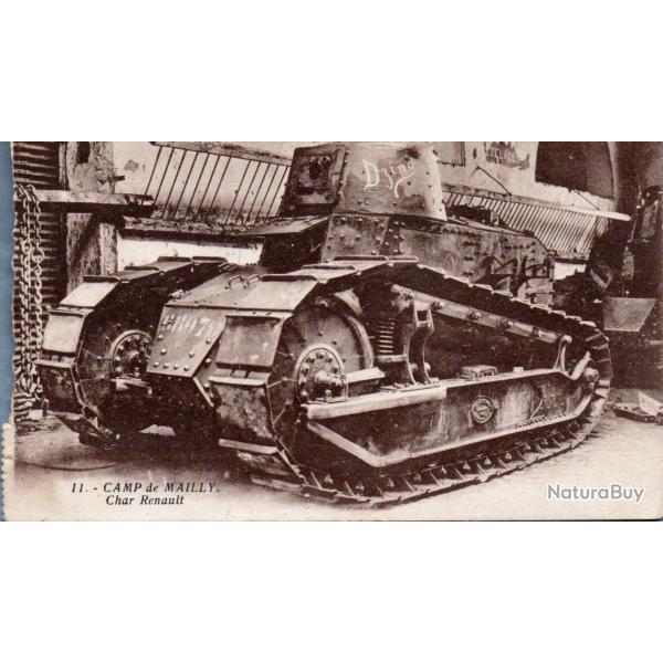 Carte postale ancienne - Camp de Mailly, Char Renault- N�8862
