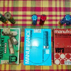 Lot de 3 bo&icirc;tes Manufrance calibre 16