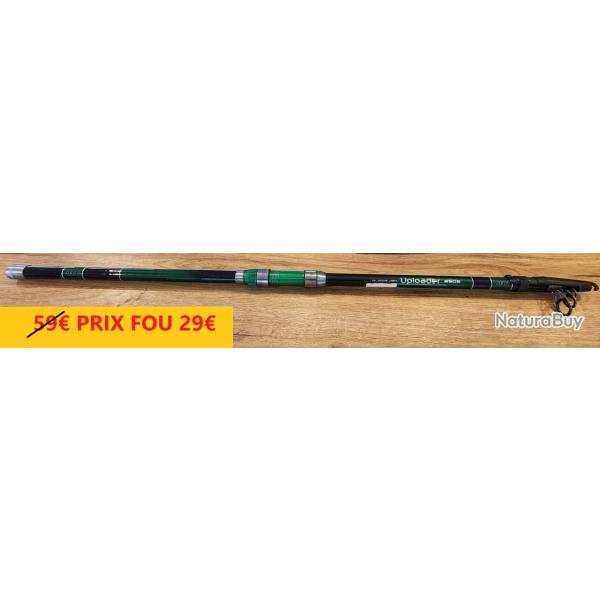 Canne SERT UPLOADER  FIBRE DE CARBONE 3.90 m 80/150Grs encombrement 1.10 M