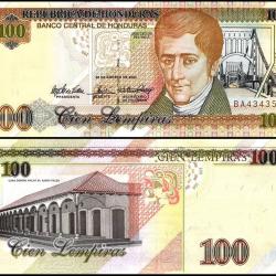 HONDURAS - Billet de 100 Lempiras - 26.08.2004 - NEUF