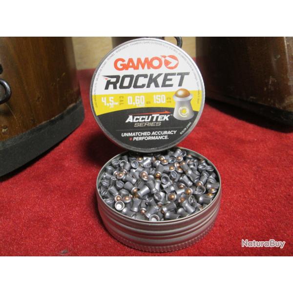 150 plombs 4.5mm Gamo Rocket/150