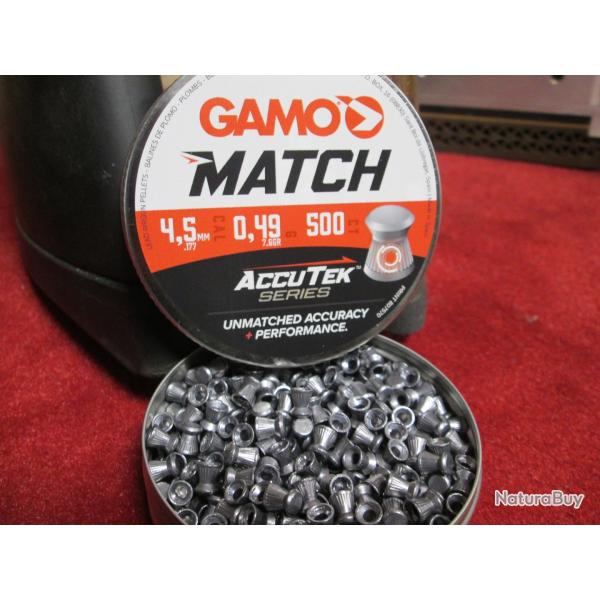 500 Plombs 4.5mm/.177 Gamo Match