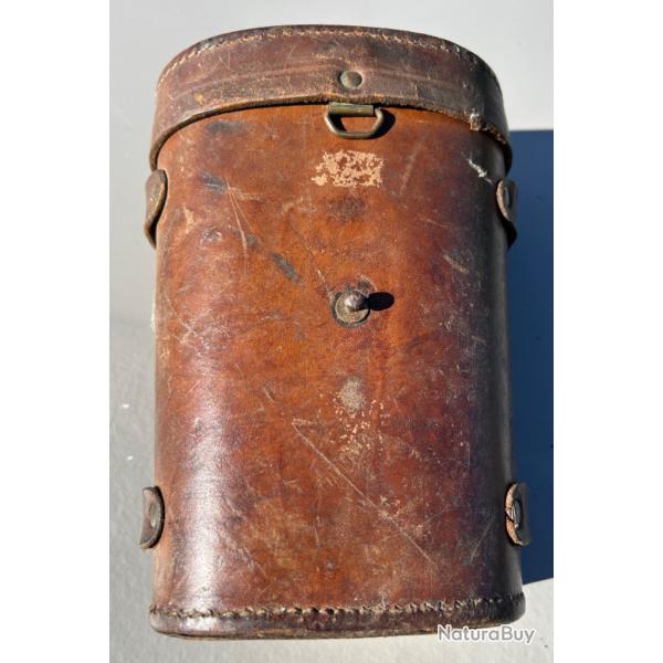 Etui cuir pour lunette APX, il manque les attaches, devant et sangle
